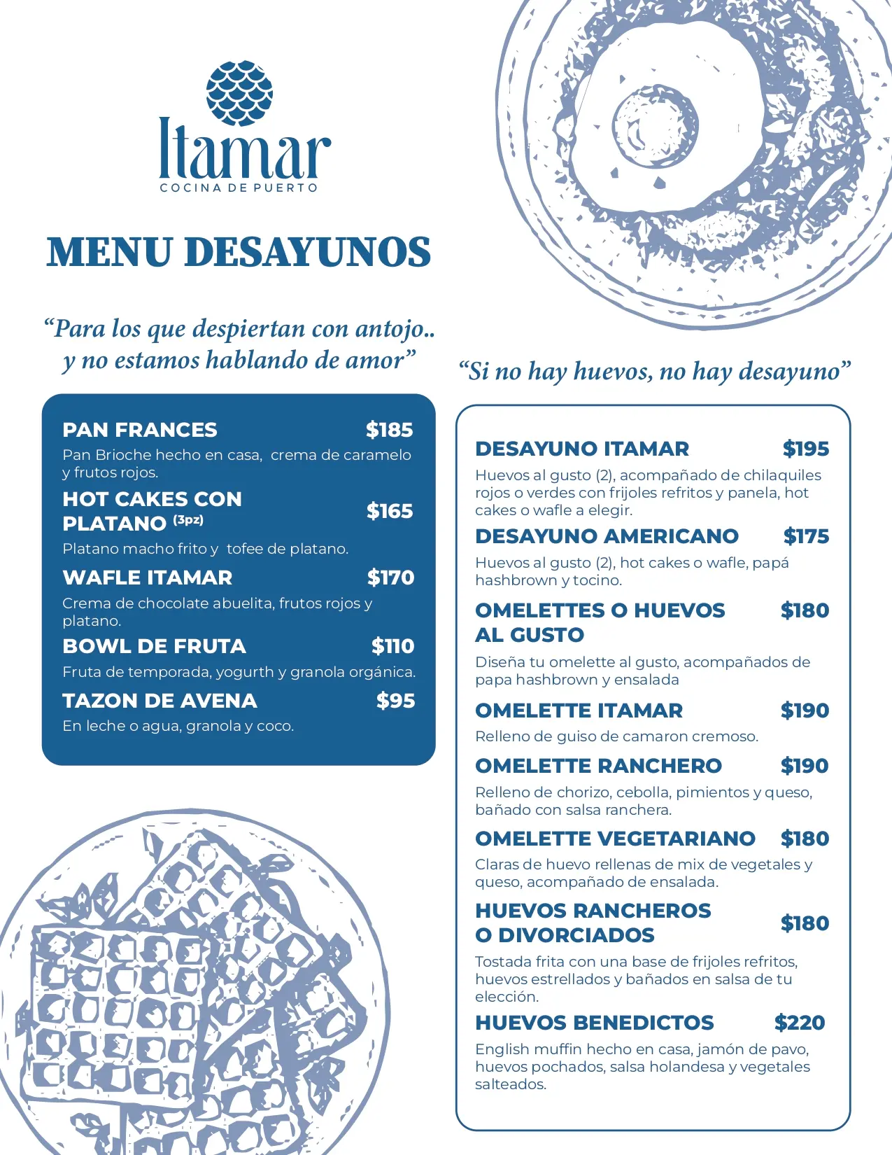 Menú de bebidas, página 2